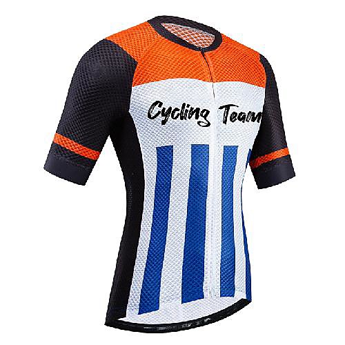 

21Grams Women's Short Sleeve Cycling Jersey BlackWhite Bike Jersey Top Mountain Bike MTB Road Bike Cycling UV Resistant Breathable Quick Dry Sports Clothing Apparel / Stretchy