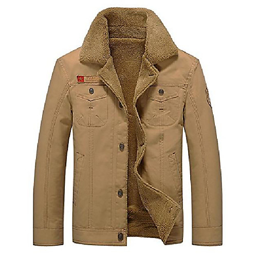 

Men's Hiking Fleece Jacket Winter Outdoor Lightweight Windproof Breathable Quick Dry Jacket Top Fleece Fishing Climbing Camping / Hiking / Caving Black khaki Green