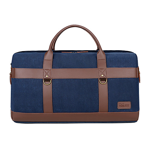 

Men's Walking Canvas Travel Bag Zipper Solid Color Color Block Daily Outdoor Handbags Black Army Green Navy Blue Khaki
