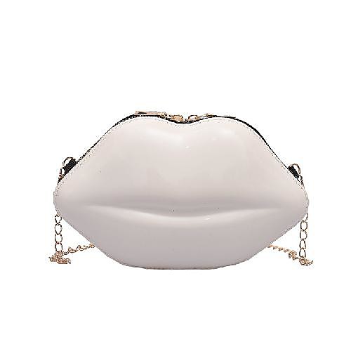 

women chain versatile messenger bag fashion lips cute shoulder bag