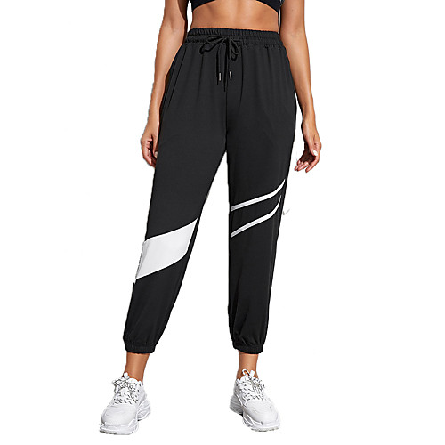 

Women's Sweatpants Joggers Jogger Pants Athletic Bottoms Drawstring Nylon Gym Workout Running Jogging Training Exercise Thermal Warm Breathable Soft Sport Black / Stretchy / Athleisure