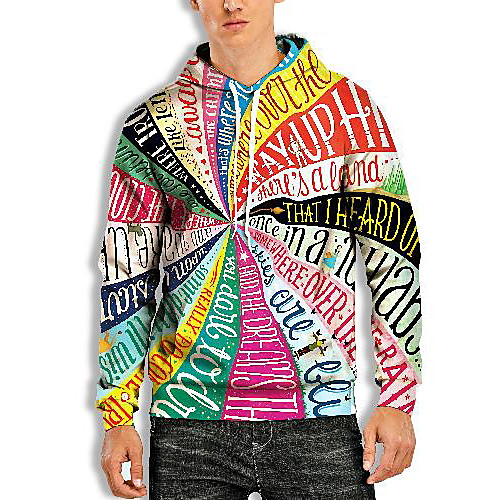 

Men's Pullover Hoodie Sweatshirt Graphic Optical Illusion 3D Print Daily 3D Print 3D Print Casual Hoodies Sweatshirts Rainbow