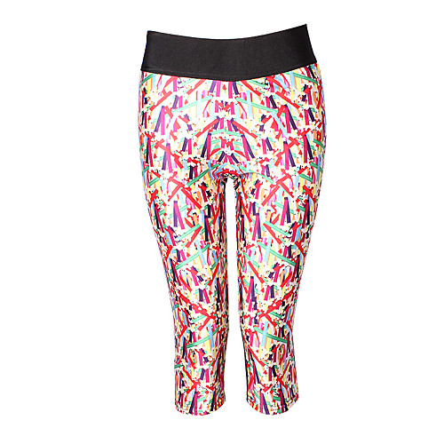 

Women's Casual Yoga Comfort Daily Gym Leggings Pants Graphic Calf-Length Print White Black Purple Yellow Green