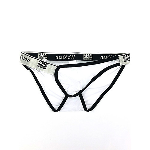 

Men's 1 Piece Basic Briefs Underwear - Normal Low Waist White Black Blue M L XL