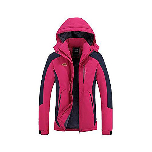 

Women's Men's Hiking 3-in-1 Jackets Winter Outdoor Waterproof Lightweight Windproof Breathable Winter Jacket Top Fleece Fishing Climbing Camping / Hiking / Caving Army Green (Men's) Rose red (female