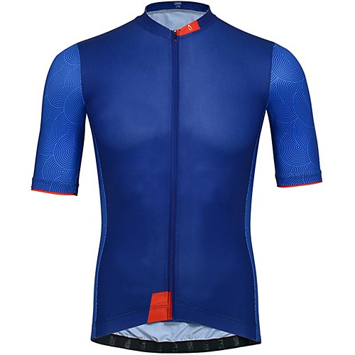 

21Grams Men's Short Sleeve Cycling Jersey Blue Bike Jersey Mountain Bike MTB Road Bike Cycling Breathable Sports Clothing Apparel / Athletic