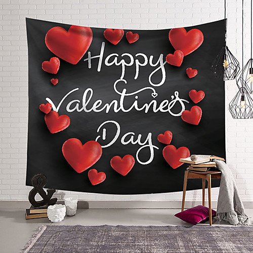 

Valentine's Day Wall Tapestry Art Decor Blanket Curtain Hanging Home Bedroom Living Room Decoration Heart