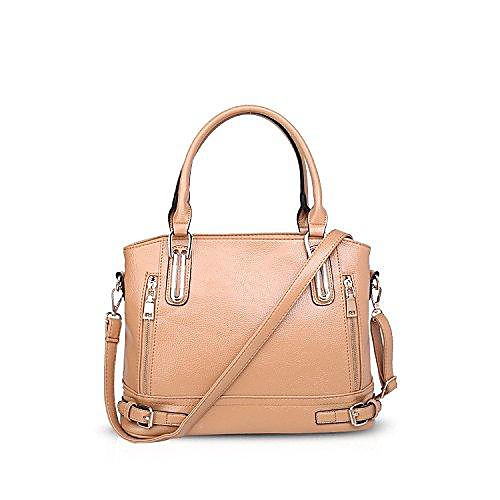 

fashion women tote large handbag shoulder bag crossbody bag waterproof pu leather yellow