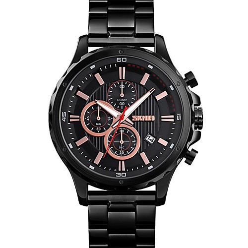 

SKMEI Men's Steel Band Watches Analog Quartz Stylish Calendar / date / day Chronograph / Stainless Steel