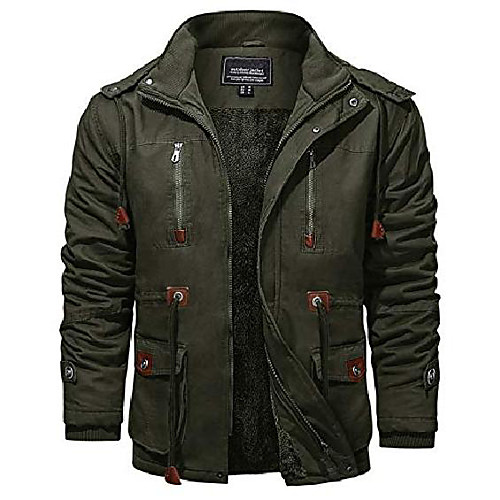 

Men's Hiking Jacket Hiking Windbreaker Winter Outdoor Lightweight Windproof Breathable Quick Dry Jacket Top Fishing Climbing Camping / Hiking / Caving ArmyGreen Black Ginger