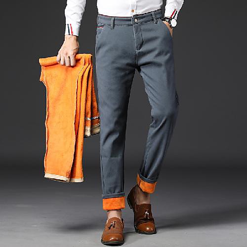 

Black / Khaki / Royal Blue Solid Colored Standard Fit Spandex / Polyester Suit - Notch No Buttons