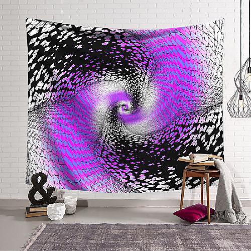 

wall tapestry art decor blanket curtain hanging home bedroom living room decoration polyester purple black card dream