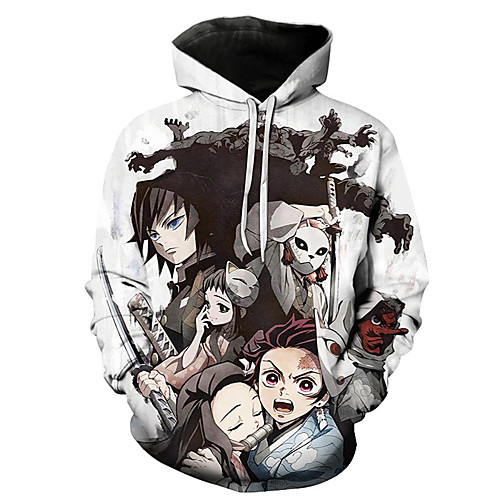 

Inspired by Demon Slayer Kamado Nezuko Kamado Tanjirou Cosplay Costume Hoodie Polyester / Cotton Blend 3D Printing Hoodie For Women's / Men's