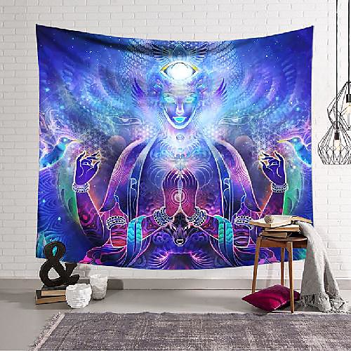 

wall tapestry art decor blanket curtain hanging home bedroom living room decoration magic portrait polyester