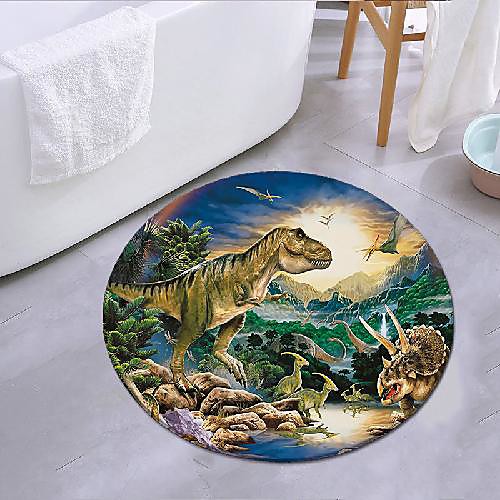 

dinosaur empire round mat carpet door mat bedroom living room carpet study room carpet kitchen bathroom anti-slip mat