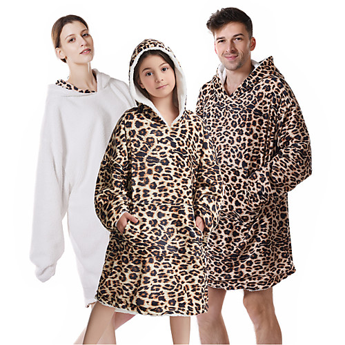 

Inspired by Cosplay Leopard Masquerade Hoodie Polyester / Cotton Blend Leopard Leopard Print Printing blanket Hoodie For Women's / Men's