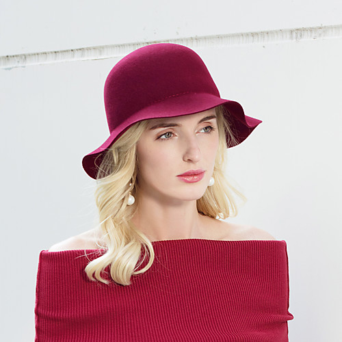 

Headwear Casual / Daily 100% Wool Hats with Metal 1pc Casual / Daily Wear Headpiece