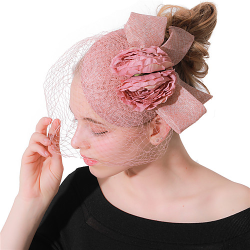 

Vintage Style Party Tulle Fascinators with Floral 1 pc Horse Race Headpiece