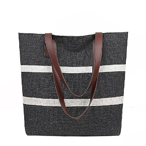 

Women's Bags Oxford Cloth Synthetic Tote Top Handle Bag Zipper Daily Outdoor Handbags Baguette Bag Khaki Gray