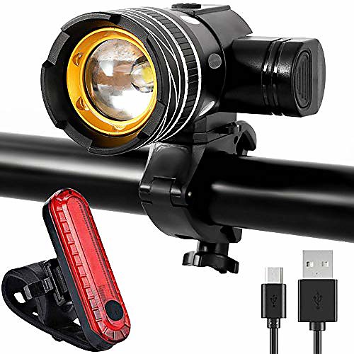 

bike light set, bike light front light front, bike light led, bike light usb rechargeable, bike light set, ipx5 waterproof, 3 light modes front light and rear light set