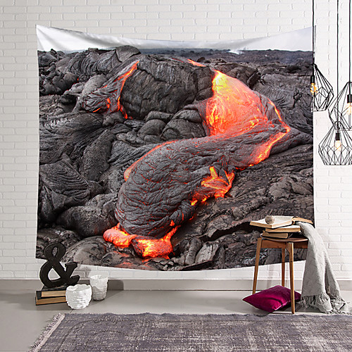 

wall tapestry art decor blanket curtain hanging home bedroom living room decoration lava flowing limestone polyester