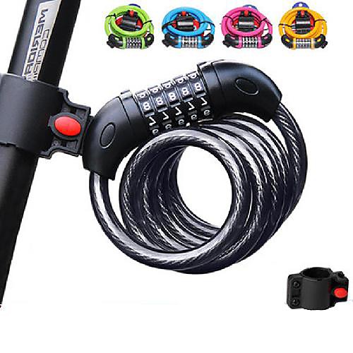 

Bike Locks Extra Long Durable For Road Bike Mountain Bike MTB Folding Bike Recreational Cycling Fixed Gear Bike Cycling Bicycle Zinc Alloy ABS Black Blue Orange 1 pcs
