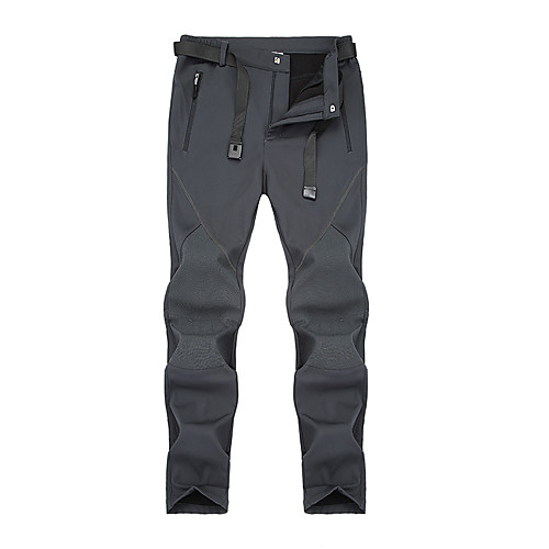 

Men's Hiking Pants Trousers Softshell Pants Winter Outdoor Thermal Warm Windproof Breathable Fleece Pants / Trousers Bottoms ArmyGreen Black Gray Camping / Hiking Hunting Fishing L XL XXL XXXL 4XL