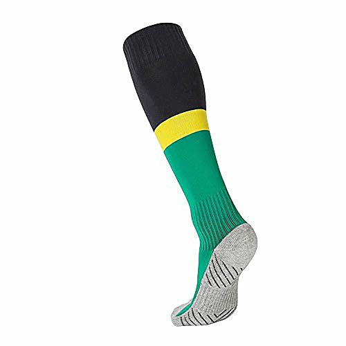 

sport compression socks long tube 8-13 year old youth soccer run for outdoor compression cushion (color: green, size: m)