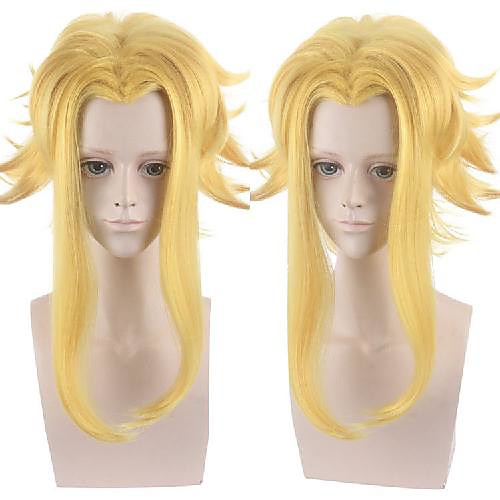 

Cosplay Costume Wig Ormet My Hero Academy Battle For All / Boku no Hero Academia Curly Middle Part Wig Short Yellow Synthetic Hair Men's Anime Fashionable Design Cosplay Yellow