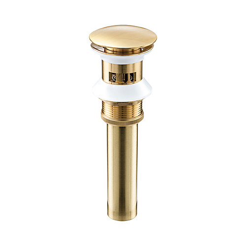 

faucet accessory - superior quality pop-up water drain with overflow contemporary brass chrome