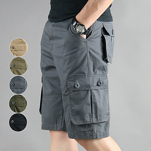 

Men's Hiking Cargo Shorts Solid Color Outdoor 10 Breathable Anti-tear Multi-Pockets Cotton Shorts 2001 black 2002 black 2001 Army Green 2001 Army Yellow 2001 Khaki Hunting Fishing Climbing 29 30 31