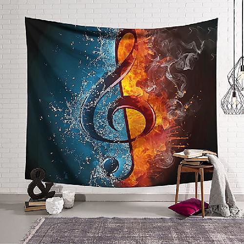 

wall tapestry art decor blanket curtain hanging home bedroom living room decoration polyester ice and fire double heaven music symbol