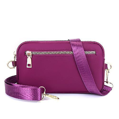 

Women's Bags Crossbody Bag Zipper Daily 2021 Black Blue Purple Red