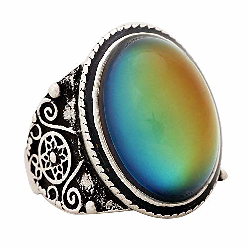 

classic 70s design magic mood ring for young fashion lady unisex