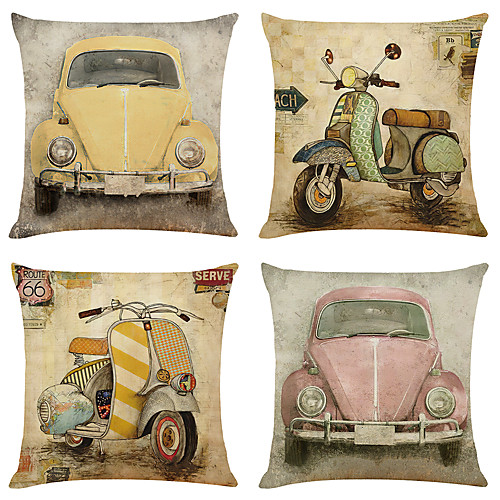 

Cushion Cover 4PCS Short Plush Soft Decorative Square Throw Pillow Cover Cushion Case Pillowcase for Sofa Bedroom 45 x 45 cm (18 x 18 Inch) Superior Quality Machine Washable