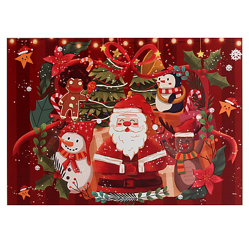 

Thicken Paper Christmas Jigsaw Puzzle Santa Claus Holiday Gift Decompression Educational Toy