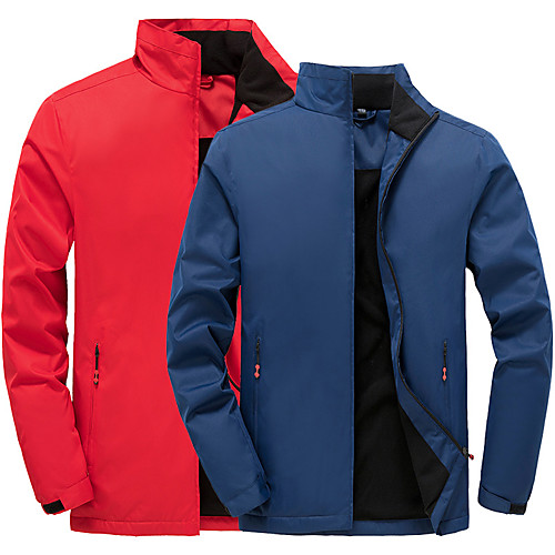 

Women's Men's Hiking Softshell Jacket Hiking Fleece Jacket Winter Outdoor Solid Color Waterproof Lightweight Windproof Fleece Lining Winter Jacket Fleece Fishing Climbing Camping / Hiking / Caving