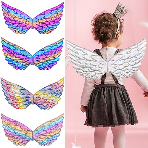 

Princess Cosplay Costume Wings Halloween Props Girls' Movie Cosplay Stage Props Purple Light Purple Silver Wings Christmas Halloween Carnival