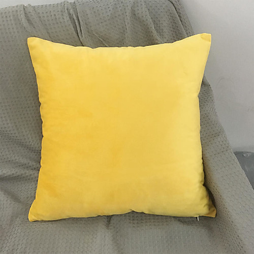 

Solid Colored Netherlands Velvet Home Office Pillow Case Cover Living Room Bedroom Sofa Cushion Cover Modern Sample Room Cushion Cover
