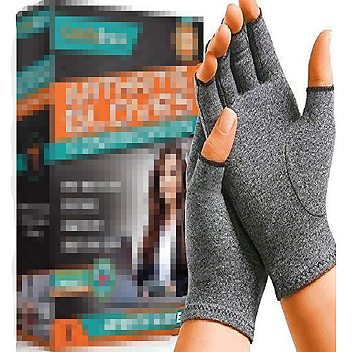 

arthritis hand compression gloves – comfy fit, fingerless design, breathable & moisture wicking fabric – alleviate rheumatoid pains, ease muscle tension, (ex-small)
