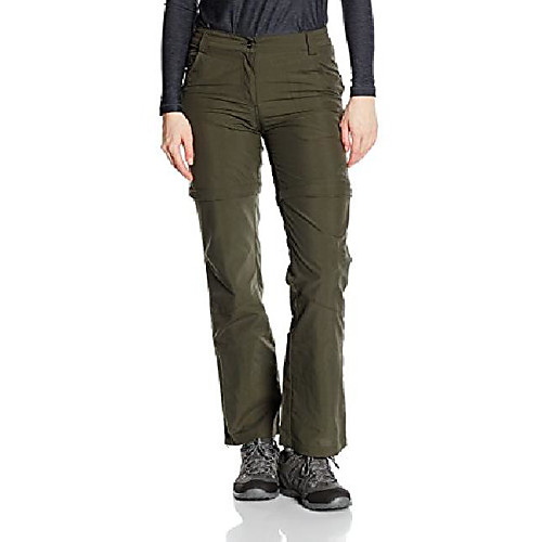 

womens hose d-abzipphose belfast kg zip-offs hiking pants, black (054 black olive), 21s (manufacturer size: 23)