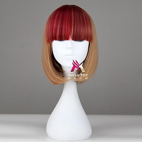 

Synthetic Wig Cosplay Wig Straight Bob Wig Short Brown Synthetic Hair 14 inch Women's Fashionable Design Cosplay Soft Brown hairjoy