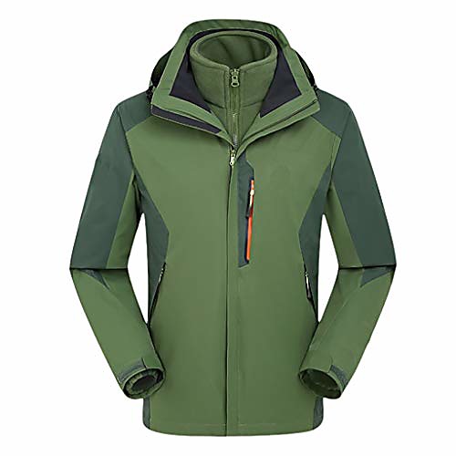 

Women's Men's Hiking 3-in-1 Jackets Winter Outdoor Lightweight Windproof Breathable Quick Dry Winter Jacket Top Fleece Fishing Climbing Camping / Hiking / Caving Women's rose red Women's orange Men's