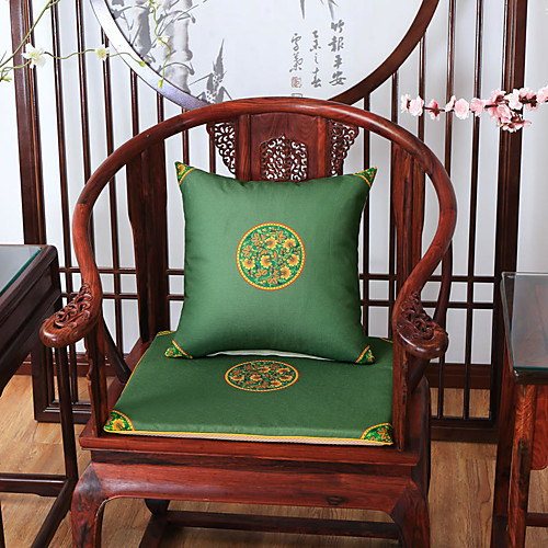 

Cushion Cover New Chinese Style Linen Blended Retro Pillow Case Cover Living Room Bedroom Sofa Cushion Cover Modern Room