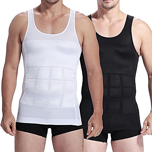 

men slim body shaper compression undershirt tank vest shapewear xxl