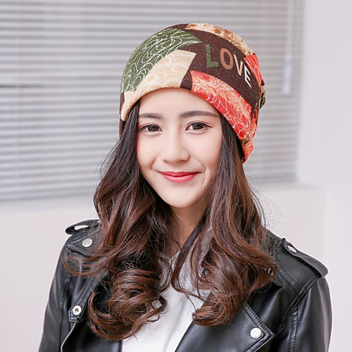 

Women's Hiking Cap Outdoor Warm Letter & Number Fleece Jacinth Gray Red Blue for Traveling