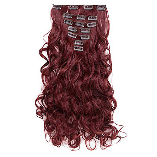 

Curly Full Head Clip in Synthetic Hair Extensions 7pcs 140g