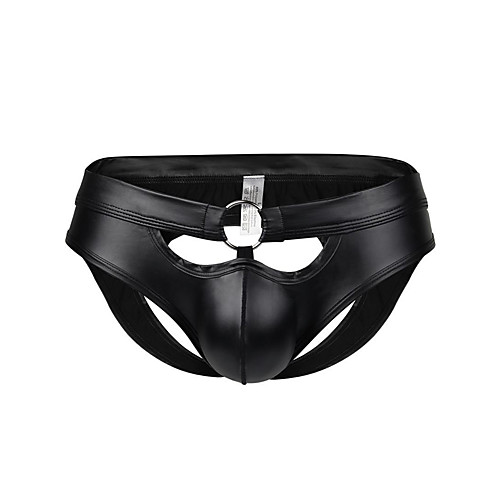 

Men's 1 Piece Basic Briefs Underwear - Normal Low Waist Black M L XL