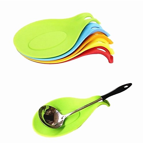 

Silicone Spoon Insulation Mat 8pcs Silicone Heat Resistant Placemat Drink Glass Coaster Tray Spoon Pad Kitchen Tool Random Color for Restaurant Home Cook 5pcs 3pcs 1pc