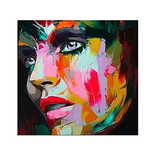 

100% Hand-Painted Contemporary Art Oil Painting On Canvas Modern Paintings Home Interior Decor Portrait Art Painting Large Canvas Art(Rolled Canvas without Frame)